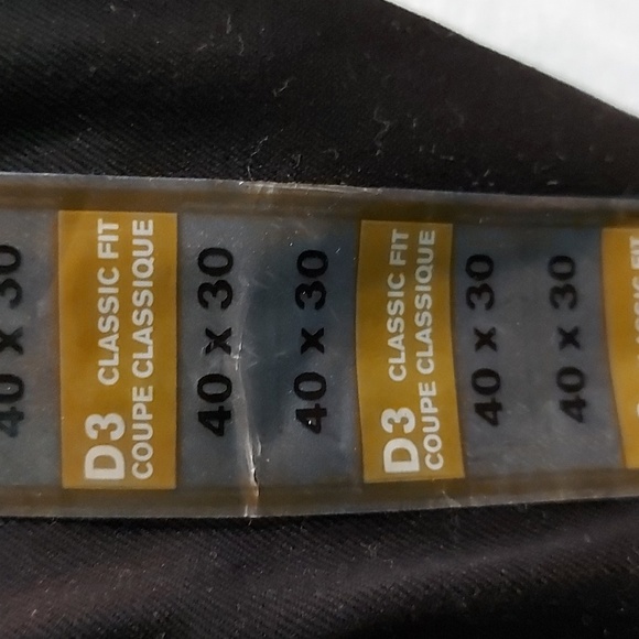 NWT Dockers D3 Classic Fit Flat Front Signature 40x30 Black Jeans - Picture 3 of 5